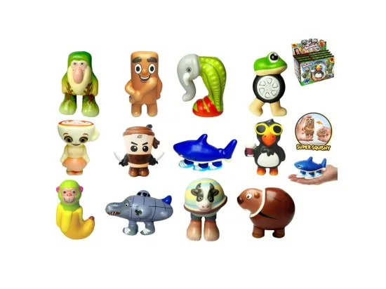 Brainrot PuffUps squishy 10-12cm v sáčku 12 druhů 1 ks