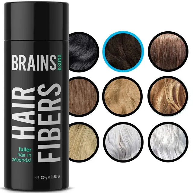 Brains & Son Brains & Son, Hair Fiber Premium tužidlo na vlasy (SVĚTLE HNĚDÁ) 25 g