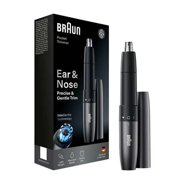 BRAUN EN20 Zastřihovač chloupků v uších a nose šedý