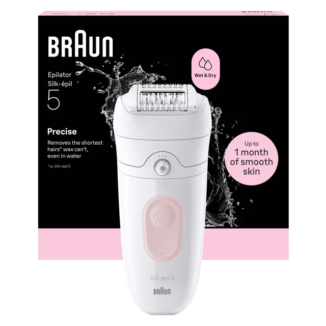 Braun Epilátor Silk-épil 5 Wet & Dry 5-000 Light Pink