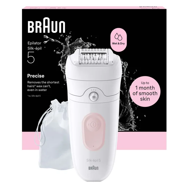 Braun Epilátor Silk-épil 5 Wet & Dry 5-011 Light Pink