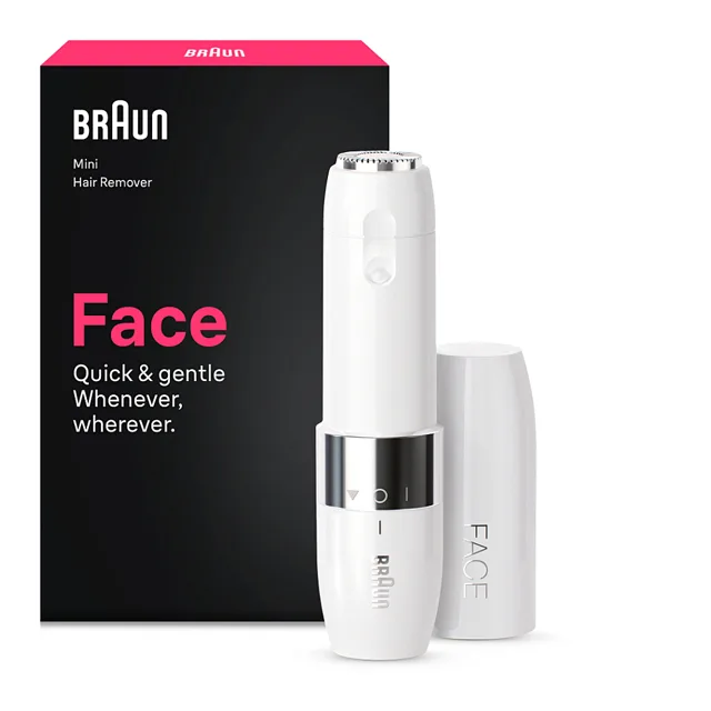 BRAUN FS1000 elektrický odstraňovač chloupků na obličeji pro ženy bílý