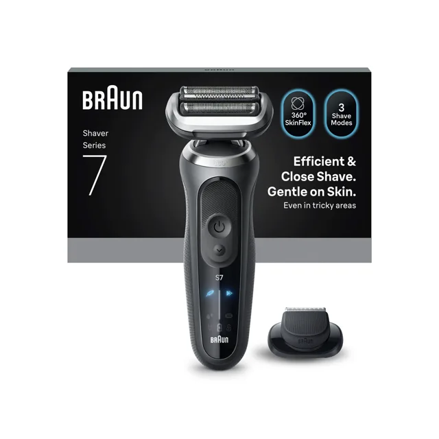 Braun Series 7 72-G1200S elektrický holicí strojek + 1 nástavec šedý