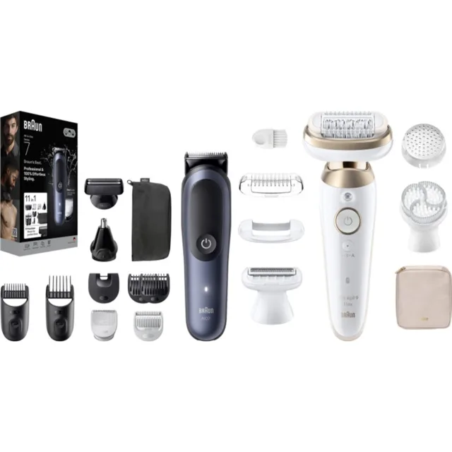 Braun Silk-épil 9 & All-In-One Series 7 sada na vlasy i tělo