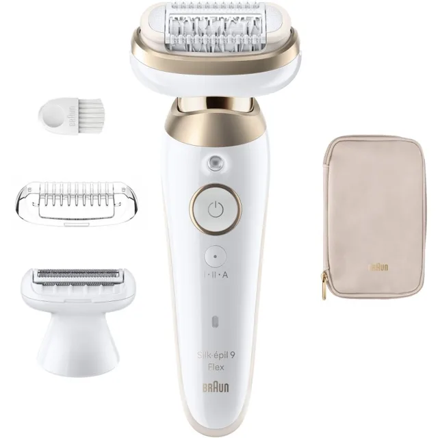 Braun Silk-épil 9 Flex 9-030 3D epilátor s plně flexibilní hlavou pro mokré i suché holení 1 ks