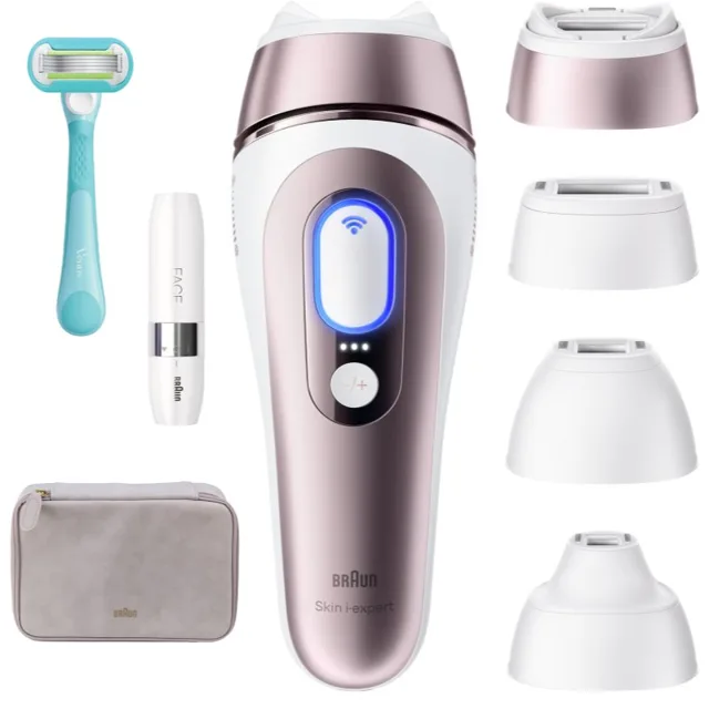 Braun Smart IPL Skin i·expert PL7432 chytré IPL zařízení pro odstranění chloupků na tělo, tvář, oblast bikin a podpaží 1 ks