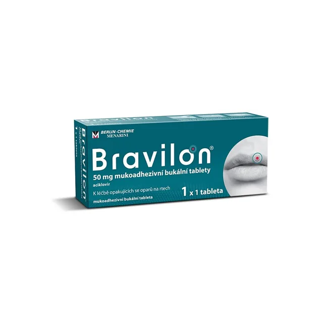 BRAVILON 50 mg mukoadhezivní bukální tableta 1 kus