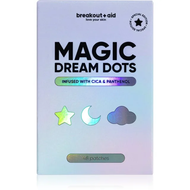 breakout + aid Magic Dream Dots náplasti na problematickou pleť proti akné s cica a pathenolem 48 ks