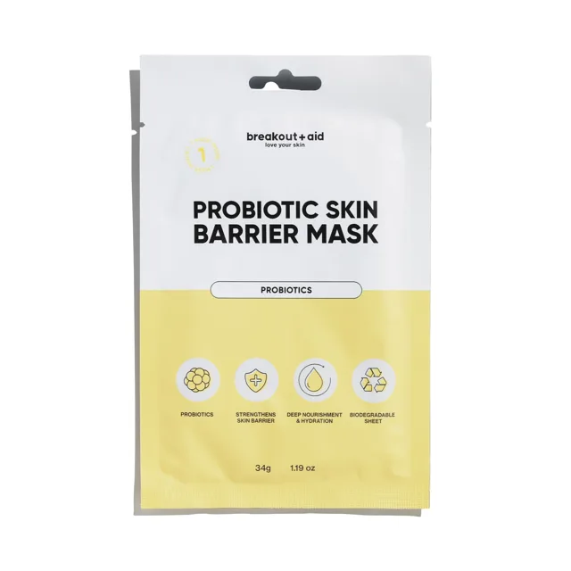 Breakout+aid Maska pro posílení pleťové bariéry Probiotic Skin Barrier Mask 34 g