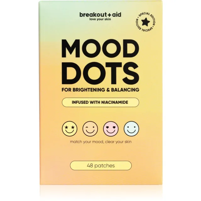 breakout + aid MOOD DOTS náplasti na problematickou pleť s niacinamidem 48 ks