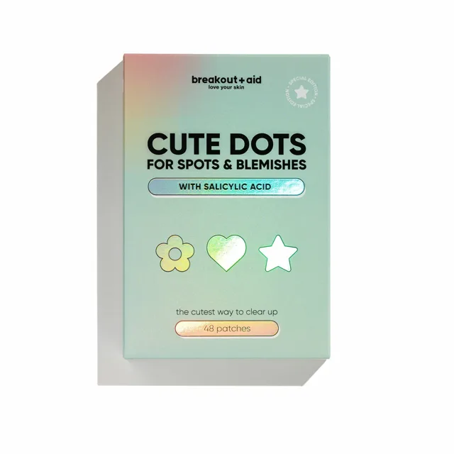 Breakout+aid Náplasti na lokální ošetření akné Cute Dots 48 ks