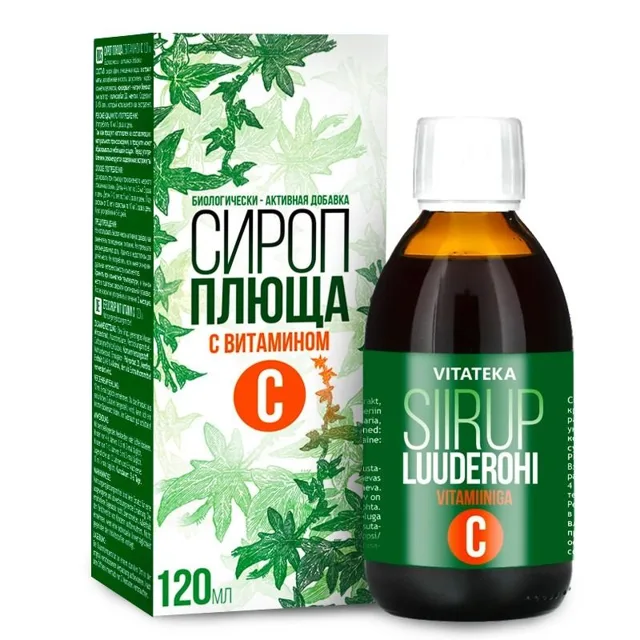Břečťanový sirup s vitaminem C – 120 ml – Vitateka