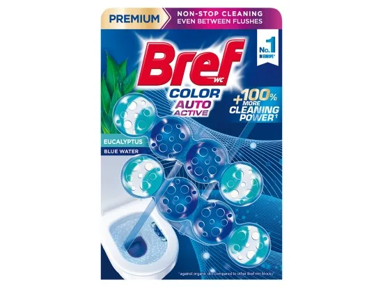 Bref Color Auto Active Eucalyptus tuhý WC blok 2 x 50 g