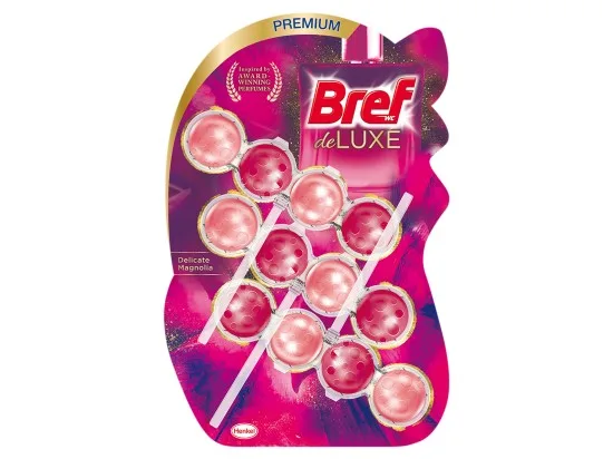 Bref DeLuxe Delicate Magnolia tuhý WC blok 3 x 50 g