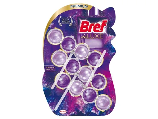Bref DeLuxe Midnight Bouquet tuhý WC blok 3 x 50 g