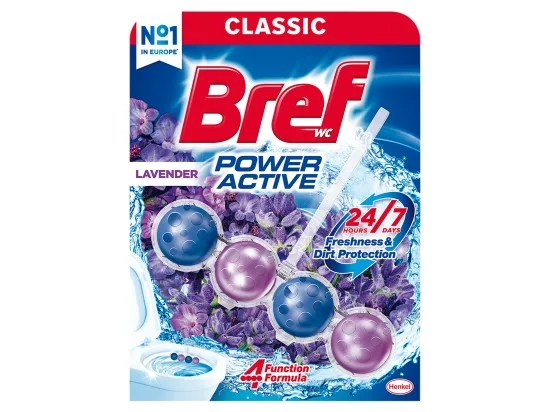 Bref Power Active Lavender tuhý WC blok 50 g