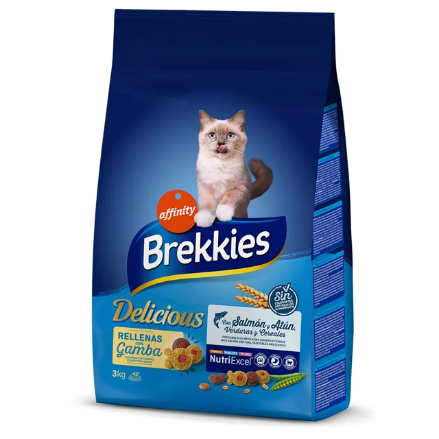 Brekkies Feline Delicious s rybou - 3 kg