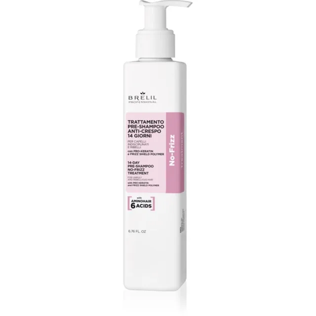 Brelil Professional No Frizz 14 Days No Frizz Treatment předšamponová péče pro nepoddajné a krepatějící se vlasy 200 ml