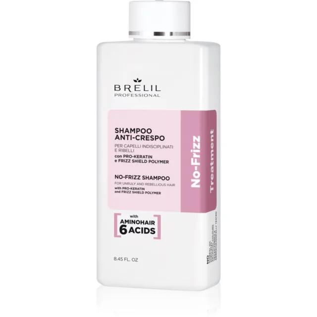 Brelil Professional No Frizz šampon pro nepoddajné a krepatějící se vlasy 250 ml