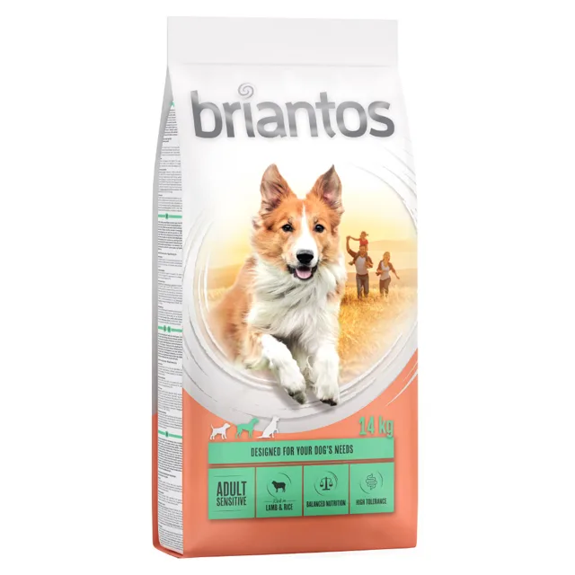 Briantos Adult Sensitive jehněčí s rýží (Single Protein) - 14 kg