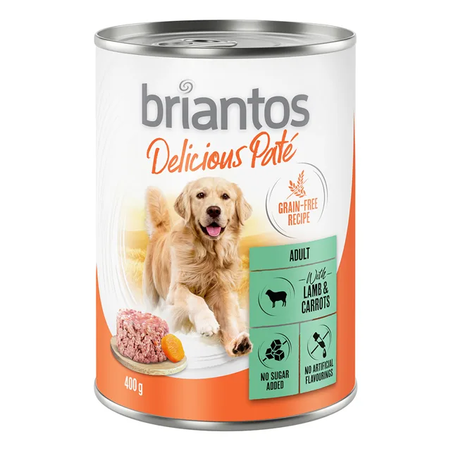 Briantos Delicious Paté 24 x 400 g - jehněčí s mrkví
