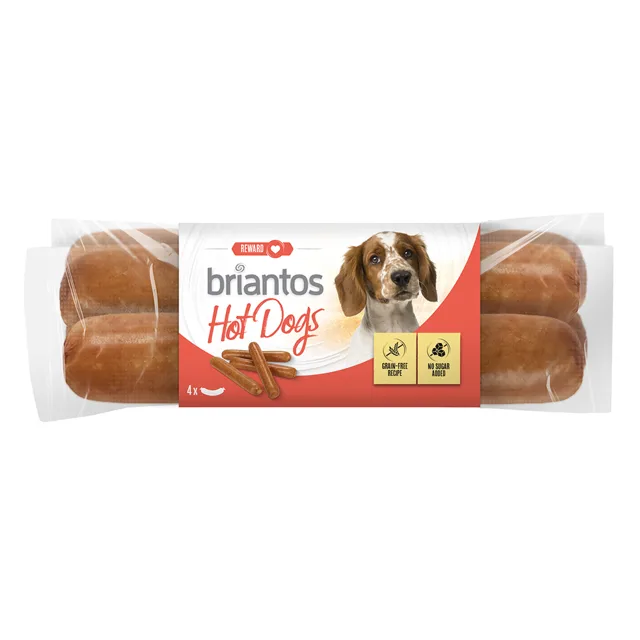 Briantos Hot Dog párky pro psy - 4 x 55 g