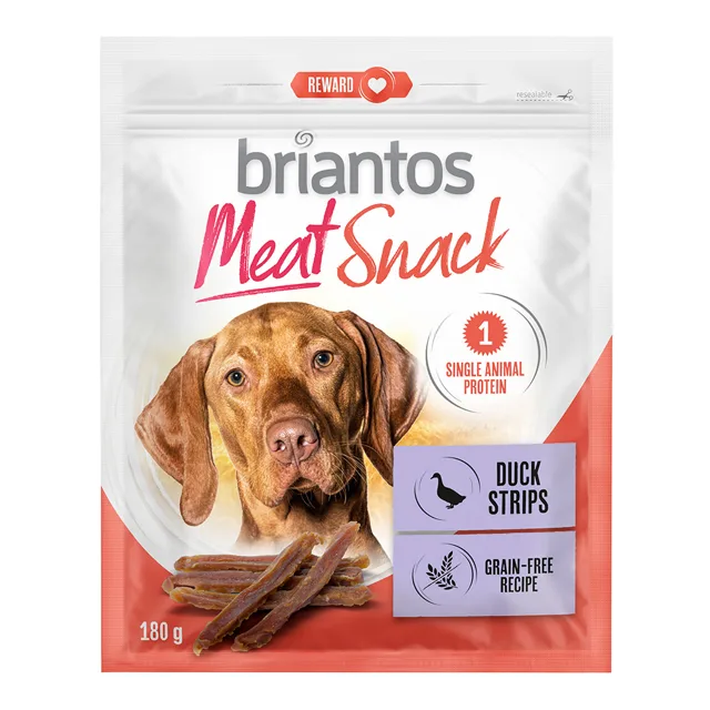 Briantos Meat Snacks, kachna a králík, pro psy - kachna (180 g)