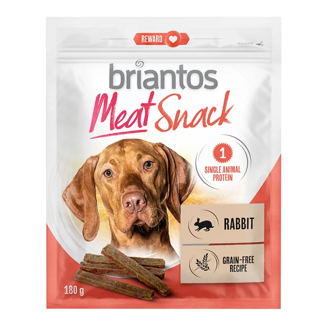 Briantos Meat Snacks, kachna a králík, pro psy - králík (180 g)