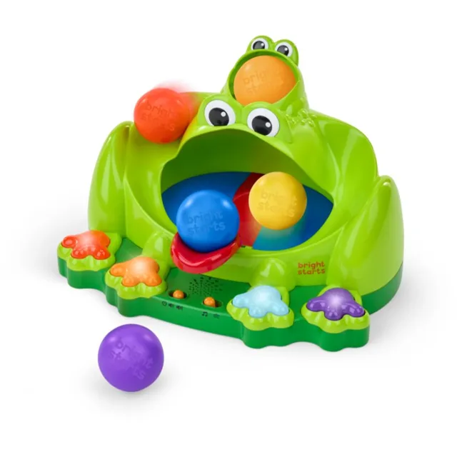 Bright Starts Poppin' Ball Frog aktivity hračka s melodií 6 m+ 1 ks