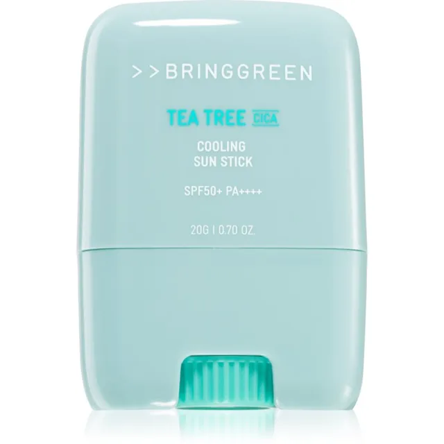 BRINGGREEN Tea Tree Cica Cooling Sun Stick ochranný pleťový krém v tyčince SPF 50+ 20 g