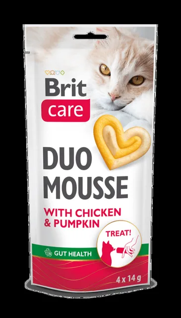 Brit Care Cat Creamy Duo Mousse with Chicken and Pumpkin 4 x 14 g
