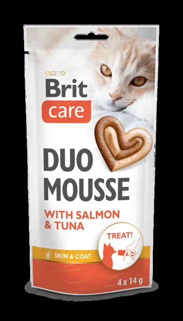 Brit Care Cat Creamy Duo Mousse with Salmon and Tuna 4 x 14 g