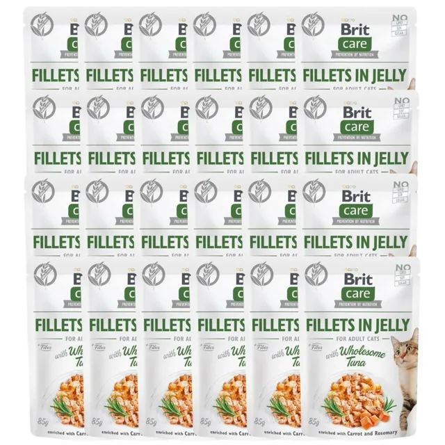 BRIT Care Cat Fillets in Jelly Tuna 24 x 85 g