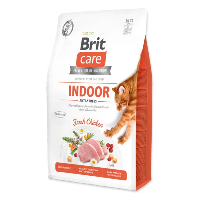 BRIT Care Cat Indoor Anti-stress granule pro kočky od 12. měsíců, Hmotnost balení: 2 kg