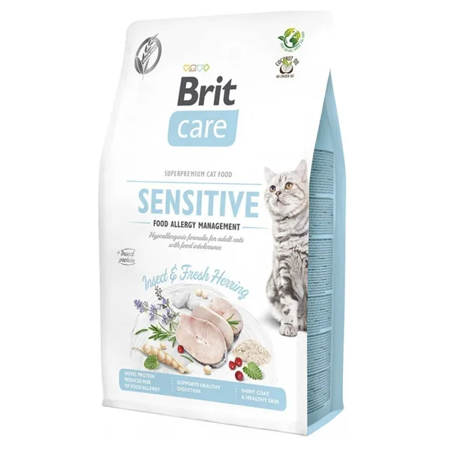 BRIT Care Cat Insect. Food Allergy Management granule pro kočky s alergií, Hmotnost balení: 7 kg