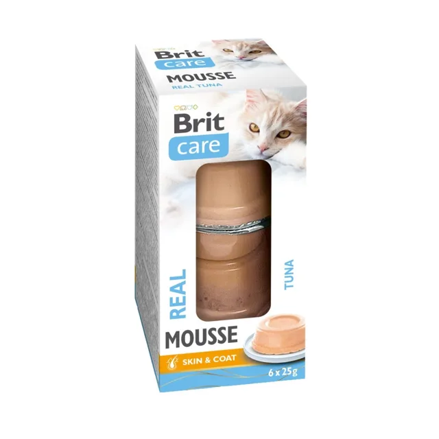 BRIT Care Cat Mousse Real Tuna 6x25 g tuňáková pěna pro kočky