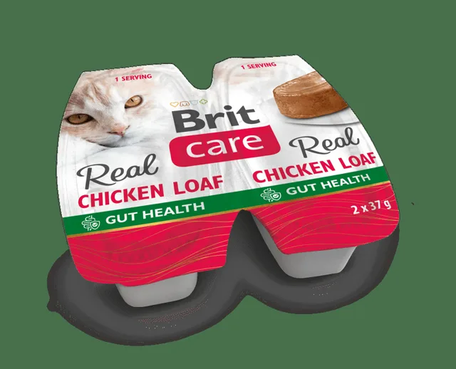 Brit Care Cat Real Chicken Loaf 2 x 37 g