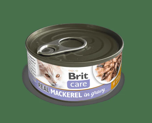 Brit Care Cat Real Mackerel in gravy 80 g