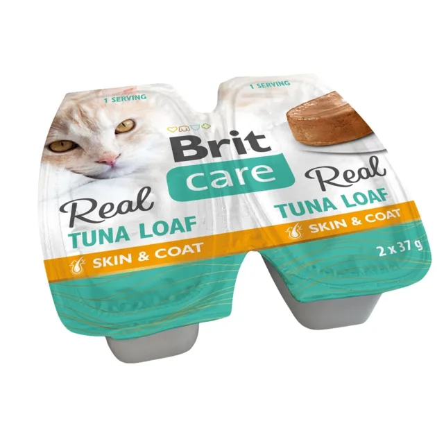 BRIT Care Cat Real Tuna Loaf 2x37 g tuňáková a kuřecí paštika pro kočky