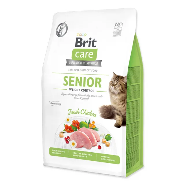 BRIT Care Cat Senior Weight Control granule pro kočky nad 7 let, Hmotnost balení: 7 kg