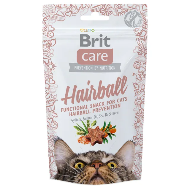 Brit Care Cat Snack Hairball - 3 x 50 g