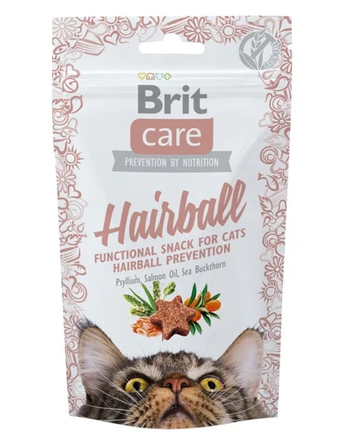 BRIT Care Cat Snack Hairball pamlsek pro kočky 50g