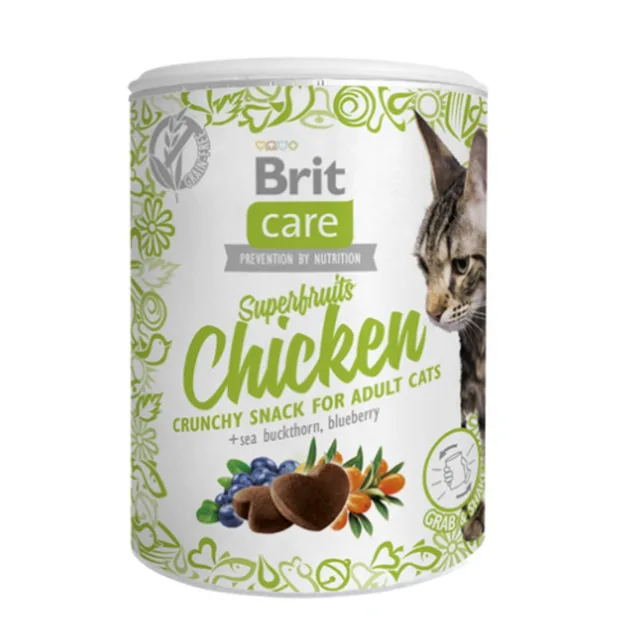 Brit Care Cat Snack Superfruits Chicken 100g | P58788