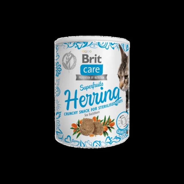 Brit Care Cat Snack Superfruits Herring 100g