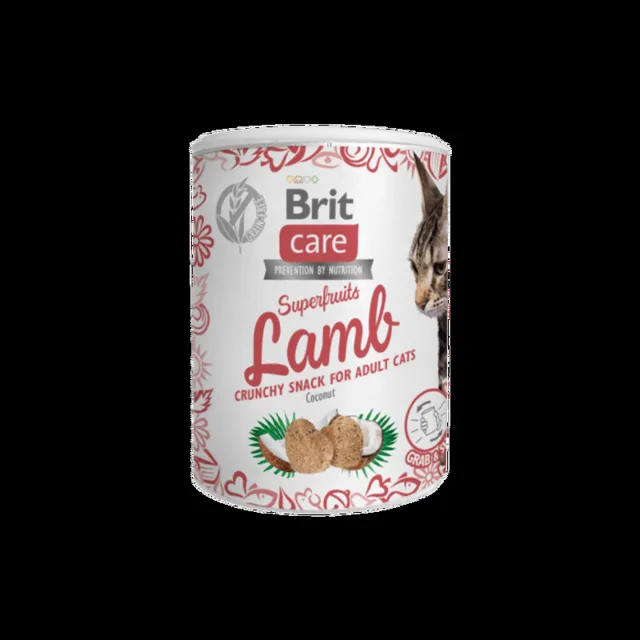 Brit Care Cat Snack Superfruits Lamb 100g