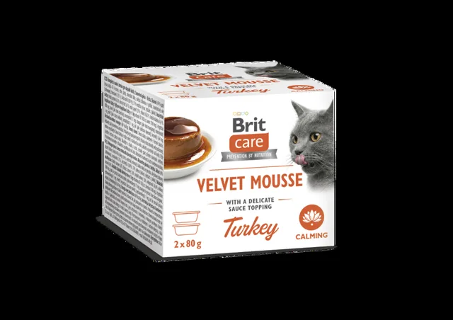 Brit Care Cat Velvet Mousse Calming Turkey 2 x 80 g