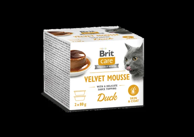 Brit Care Cat Velvet Mousse Skin & Coat Duck 2 x 80 g