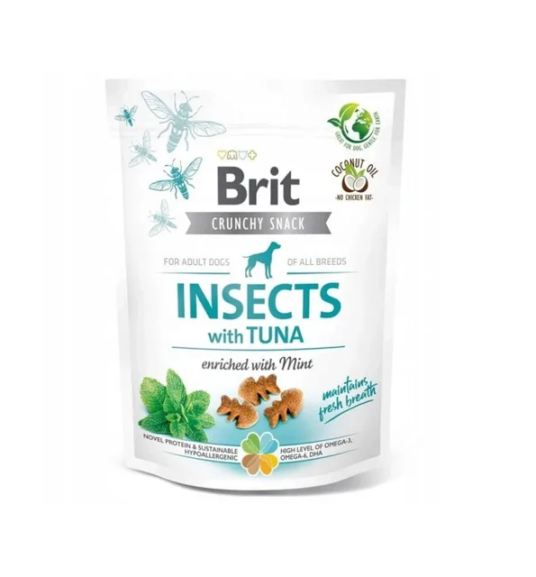 BRIT Care Dog Crunchy Cracker Insects with Tuna enriched with Mint 200 g