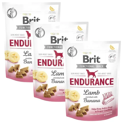 BRIT Care Dog Functional Snack Endurance jehněčí 3x150 g