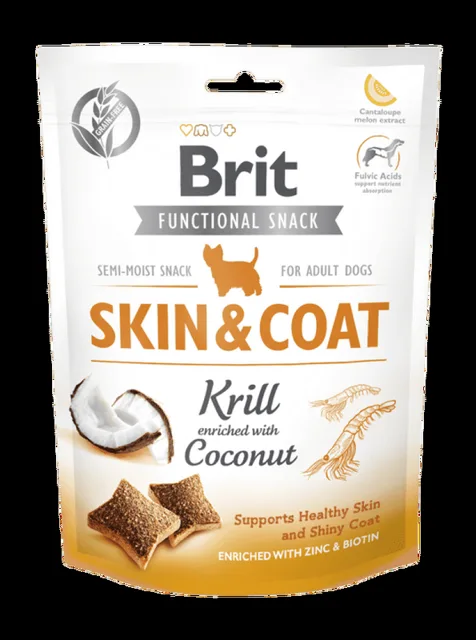 Brit Care Dog Functional Snack Skin&Coat Krill 150g